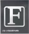 Metalowa zakładka - Litera F Clip-on - tantis.pl