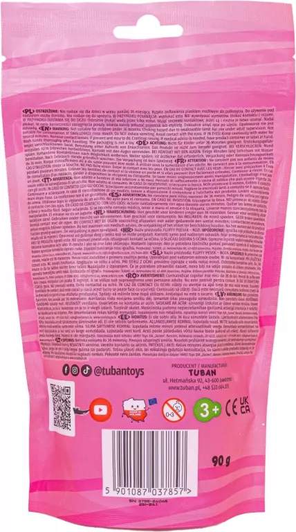 Fluffy Sand. Puszysty piasek różowy 90g - tantis.pl