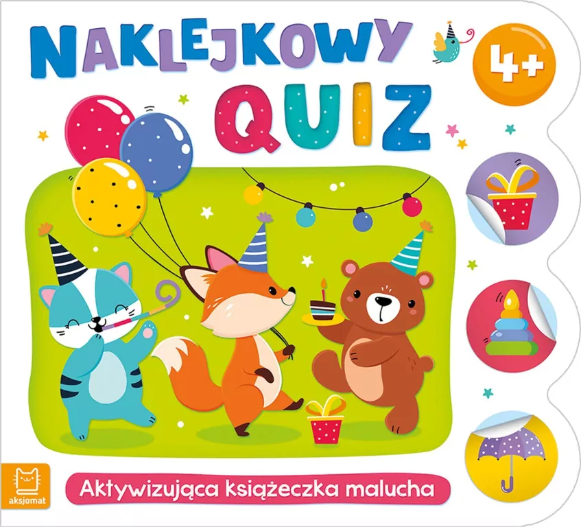 Naklejkowy quiz 4+. Aktywizująca książeczka malucha - tantis.pl