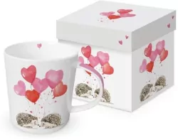 Kubek porcelanowy Jeże z balonami 350ml