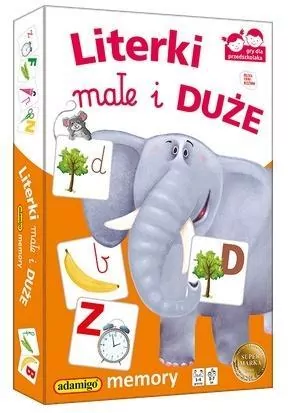 Literki małe i duże. Memory - tantis.pl