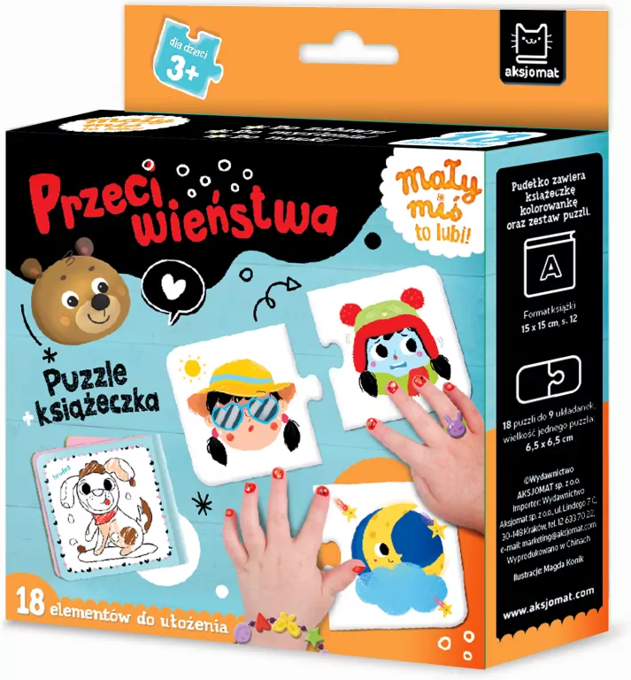 Mały miś to lubi! Przeciwieństwa. Puzzle... - tantis.pl