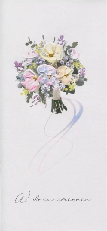 Karnet Imieniny. Bukiet - tantis.pl