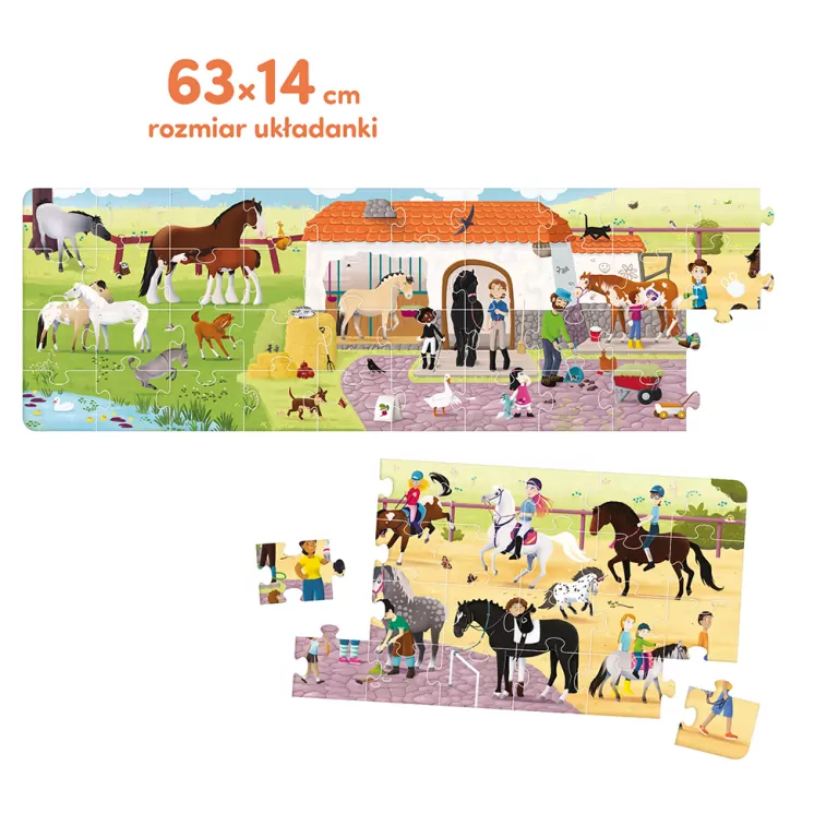 CzuCzu. Stadnina. Puzzle panoramiczne. 4+ - tantis.pl