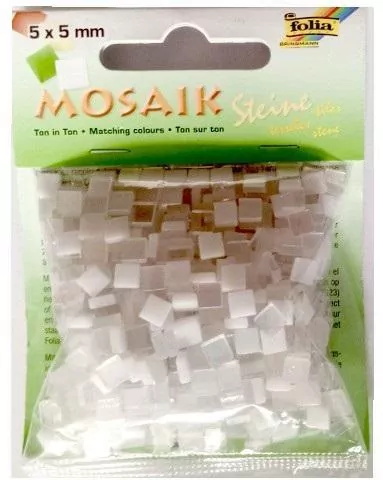 Kamyczki Ton in Ton 5x5mm biały - tantis.pl