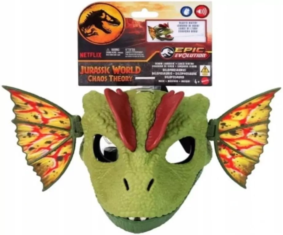 Jurassic World Maska dinozaura Dilophosaurus - tantis.pl