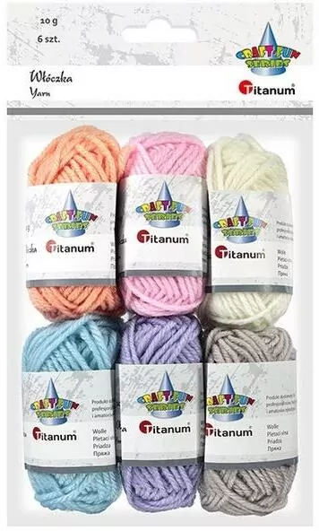 Włóczka pastelowa 6 kolorów - tantis.pl