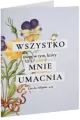 Kartka składana - Wszystko mogę - kwiaty - tantis.pl