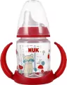 NUK. First Choice. Butelka 150ml. 6-18 miesięcy. Czerwona- Szop - tantis.pl