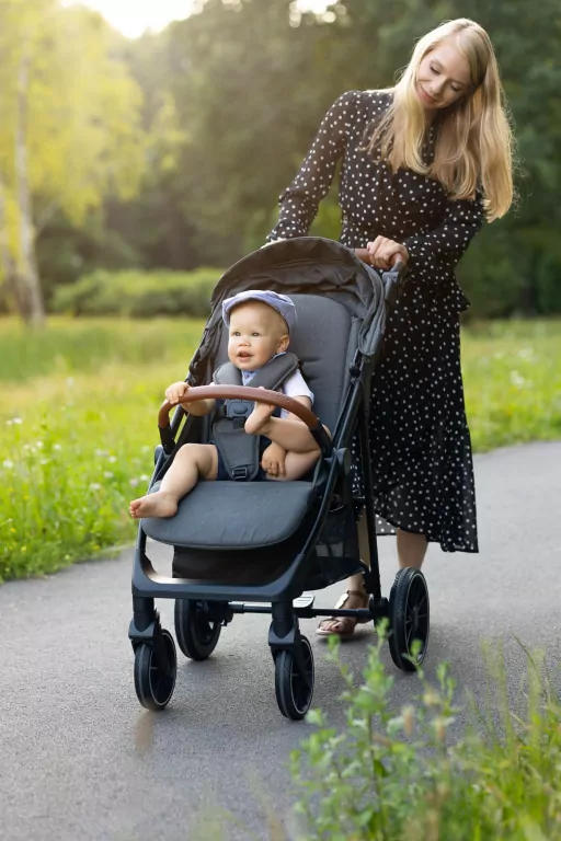 Caretero Elma wózek spacerowy ciemny czarny - tantis.pl