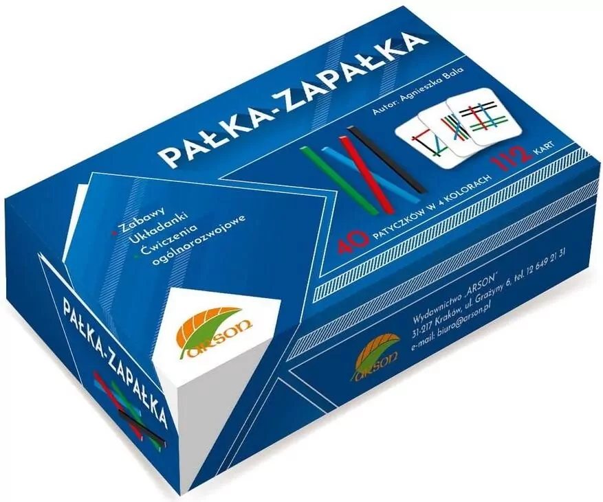 Pałka - zapałka. Karty edukacyjne - tantis.pl
