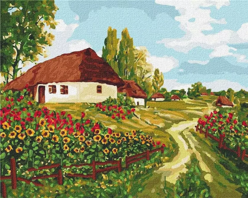 Malowanie po numerach. Ukraińskimi drogami 40x50 - tantis.pl