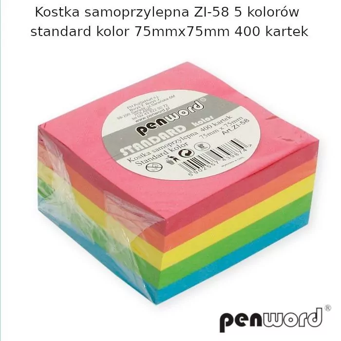 Kostka biurowa mix 75x75 400K - tantis.pl