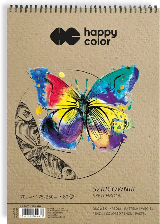 Szkicownik na spirali Happy Color - tantis.pl