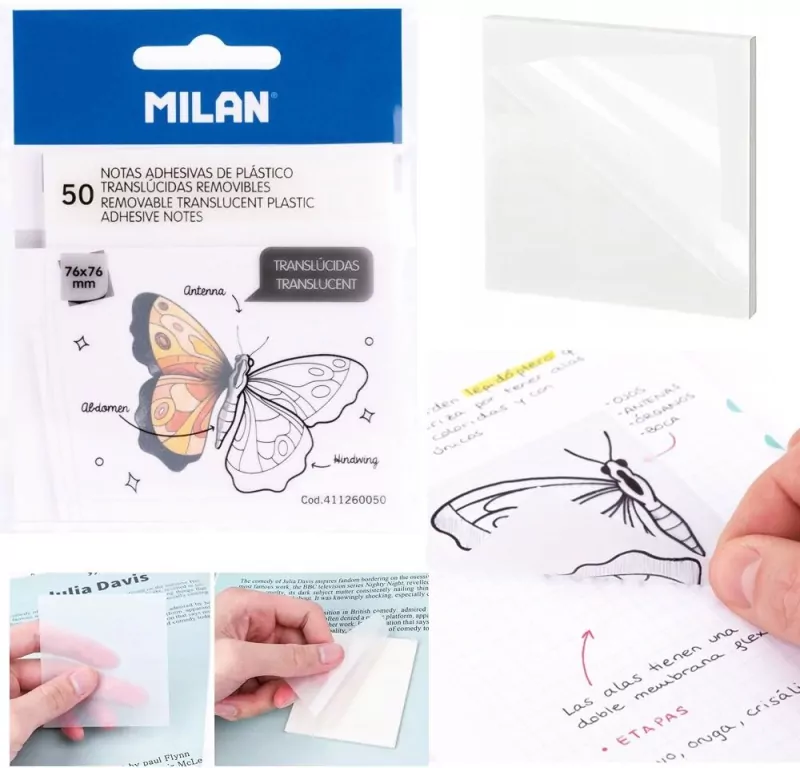 Karteczki samoprzylepne 76x76/50K clear - tantis.pl