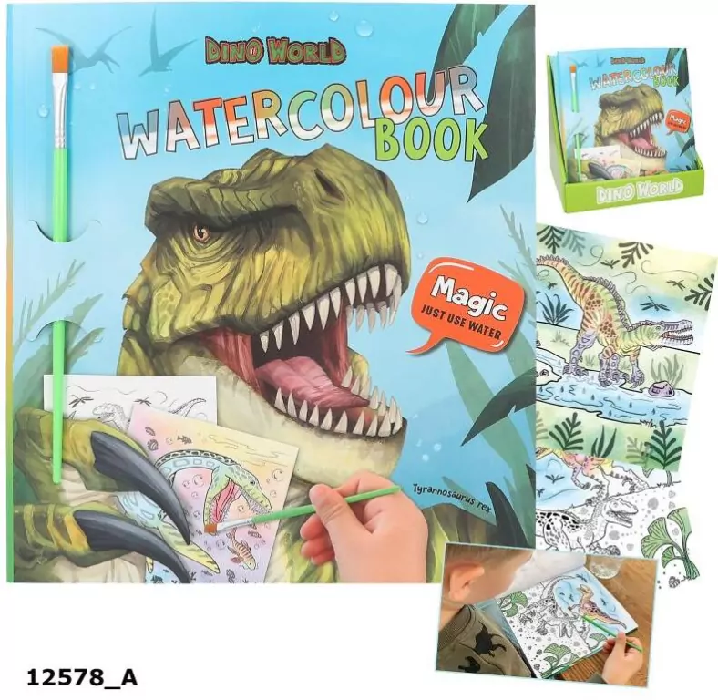 Zestaw kreatywny watercolour. Dino World - tantis.pl