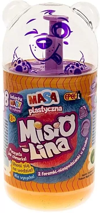 Misiolina masa plastyczna 2x50g + 2 foremki - tantis.pl