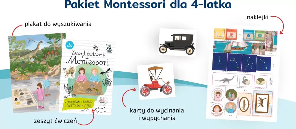 Teczka Montessori. 4 lata - tantis.pl