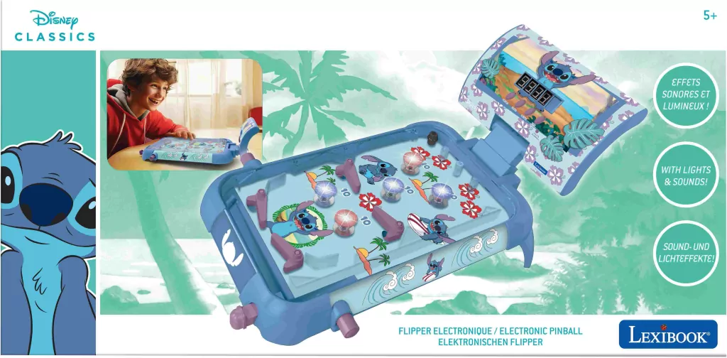 Pinball elektroniczny Stitch Lexibook JG610D - tantis.pl