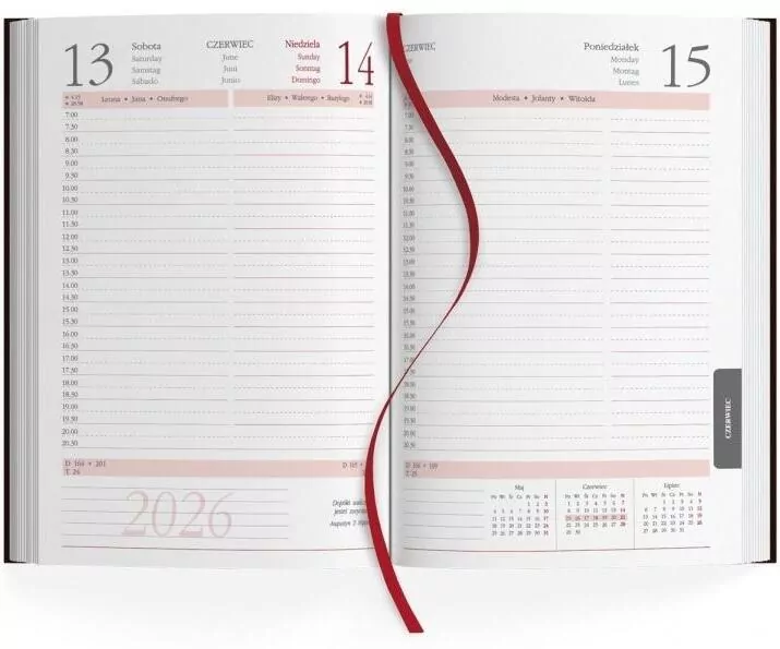Kalendarz 2024 Książkowy Dzienny A5 SK2-1 - tantis.pl