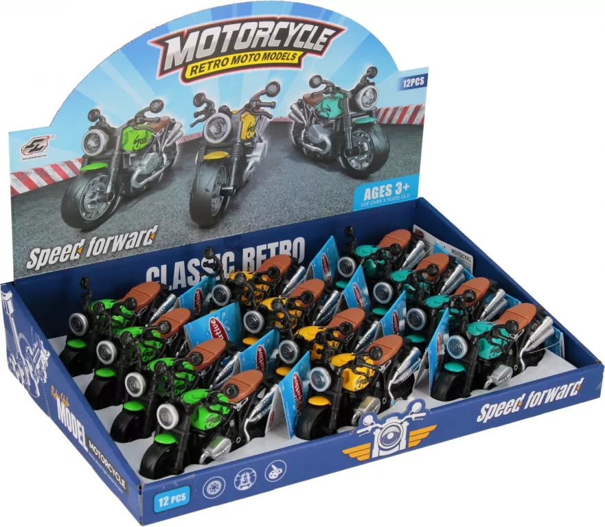MOTOCYKL P/B 13CM MIX3 MC DISP 12/144/288 - tantis.pl