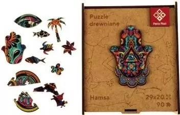 Panta Plast. Puzzle drewniane A4. Hamsa - tantis.pl
