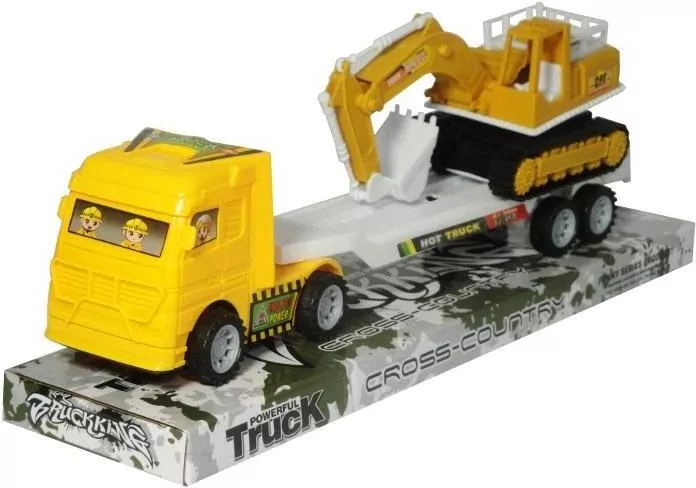 Ciężarówka budowlana z przyczepą - tantis.pl