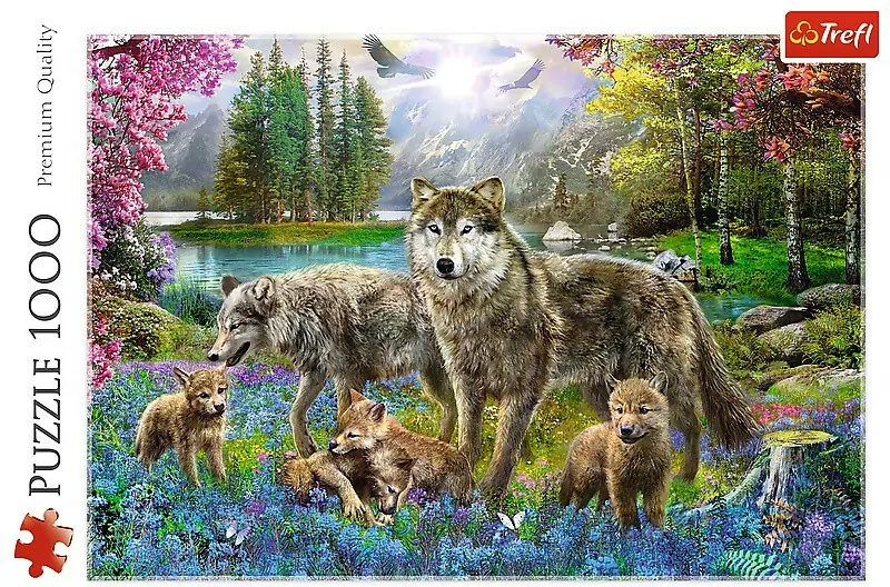 Trefl. Puzzle 1000 Wilcza rodzina - tantis.pl