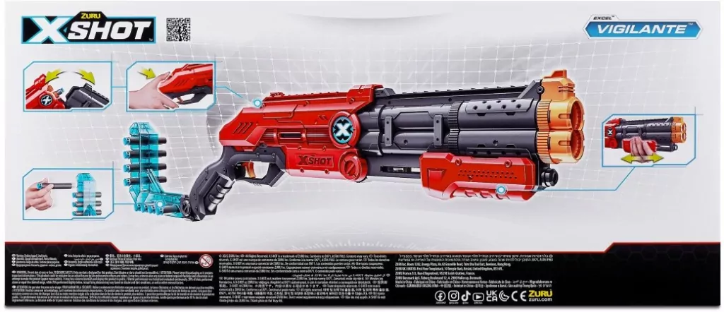 X-SHOT Excel Vigilante. Wyrzutnia 24 strzałki - tantis.pl