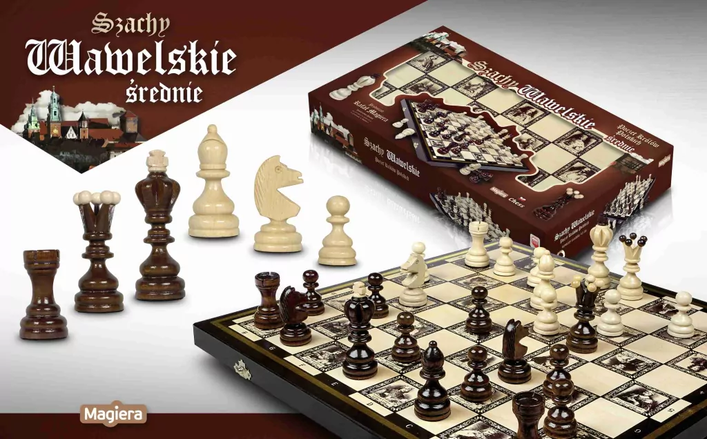 Szachy duże królewskie. Poczet królów Polskich. MAGIERA - tantis.pl