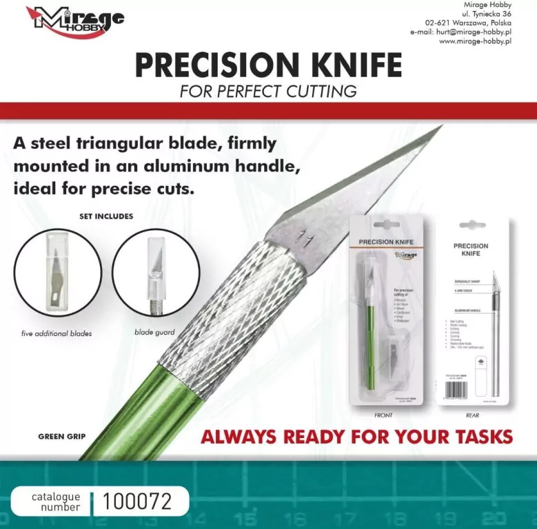 Nożyk modelarski Precision Knife 5szt - tantis.pl