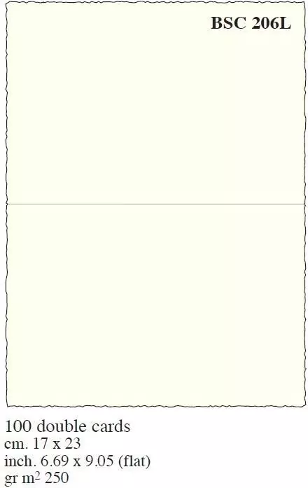 Box 100 Karnetów 13x17cm kremowe BSC 208L - tantis.pl