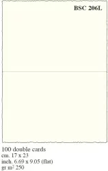 Box 100 Karnetów 13x17cm kremowe BSC 208L