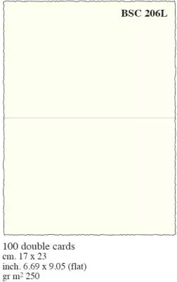 Box 100 Karnetów 13x17cm kremowe BSC 208L