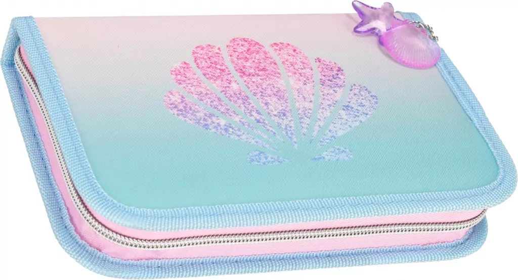 Piórnik 1zamek 2klapki z wyposażeniem Shell - tantis.pl