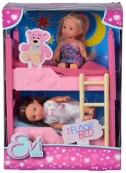 Laleczki z piętrowym łóżkiem. Evi Love