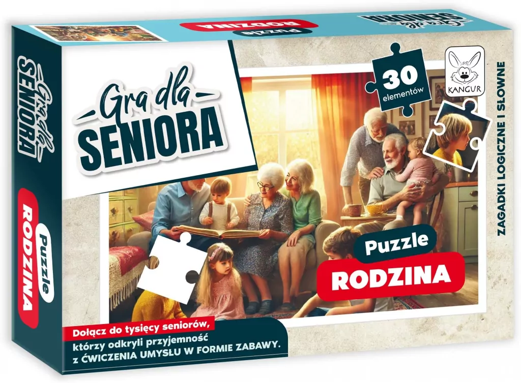 Gra dla Seniora. Puzzle Rodzina - tantis.pl