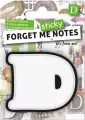 Forget me sticky notes kart samoprzylepne. Litera D - tantis.pl