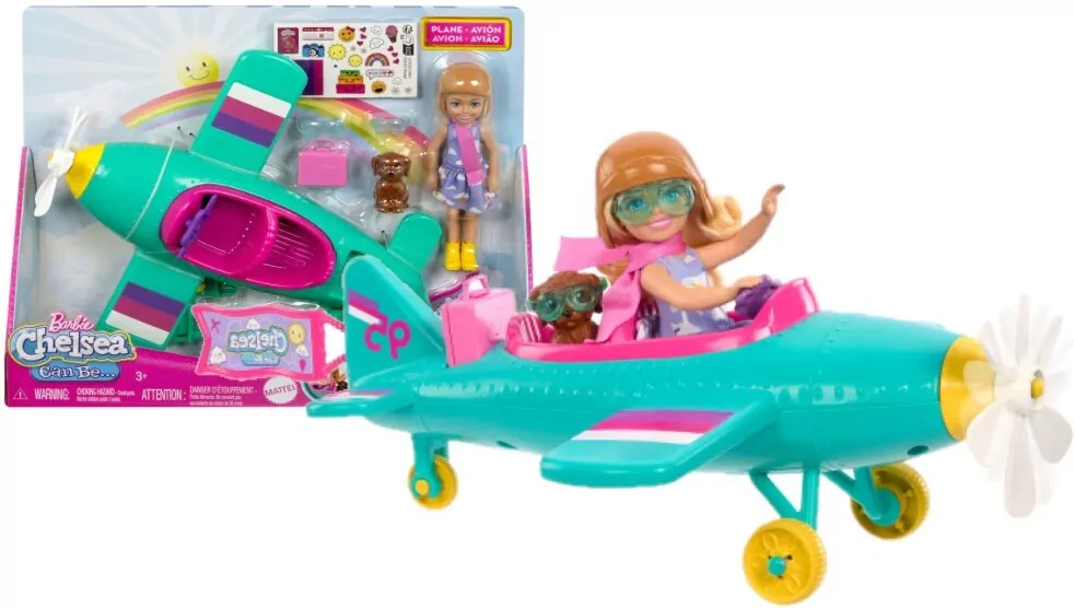 Barbie Chelsea Możesz być Samolot Zestaw z lalką - tantis.pl