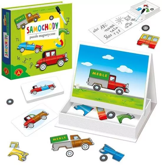Puzzle magnetyczne. Samochody - tantis.pl
