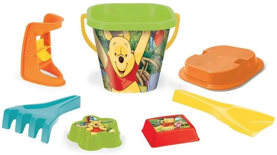 Komplet do piasku 7 elementów Kubuś Puchatek - tantis.pl