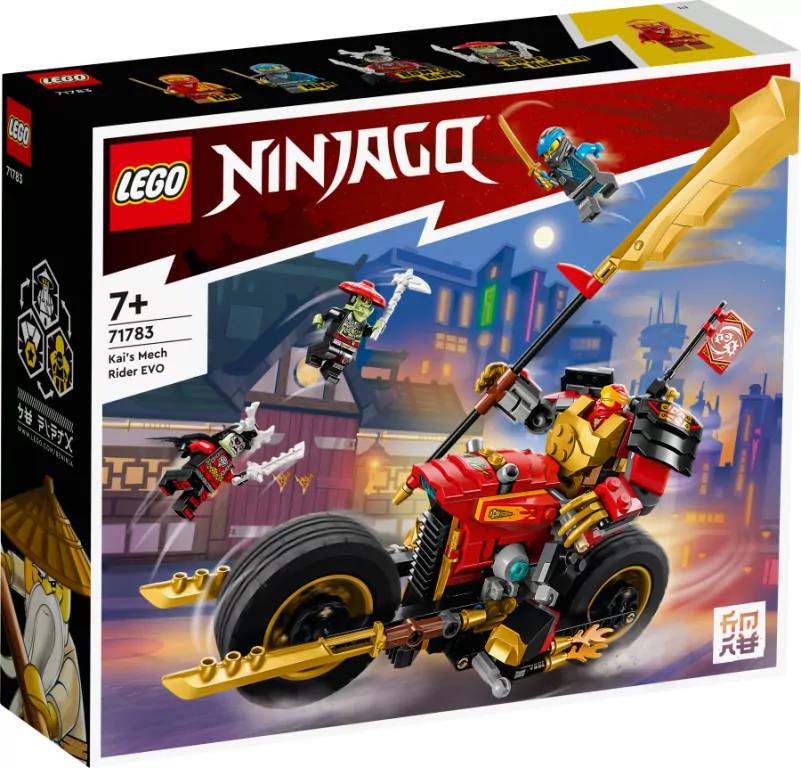 LEGO® NINJAGO®. Jeździec-Mech Kaia EVO. 71783 - tantis.pl
