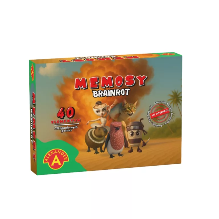 Gra Memosy Brainrot - Ballerina Capuccina, Tung Tung Tung Sahur i inni - tantis.pl