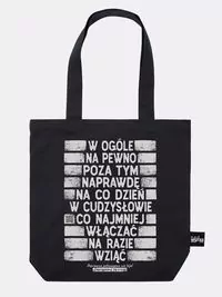 Parszywa 10. Torba bawełniana czarna - tantis.pl
