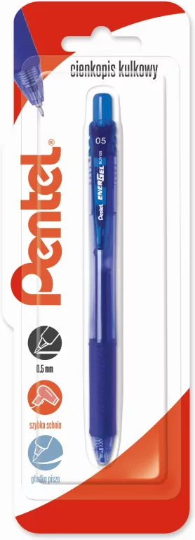 Cienkopis kulkowy 0,5 mm EnerGel BLN105 niebieski 1 szt. - tantis.pl