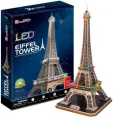 Puzzle 3D LED Eiffel Tower - tantis.pl