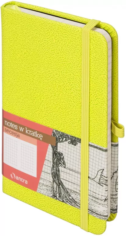 Notes A6 Kratka Secesja Zielony ANTRA - tantis.pl