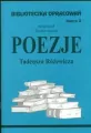 Poezje Tadeusza Różewicza. Biblioteczka opracowań. Zeszyt nr 12 - tantis.pl