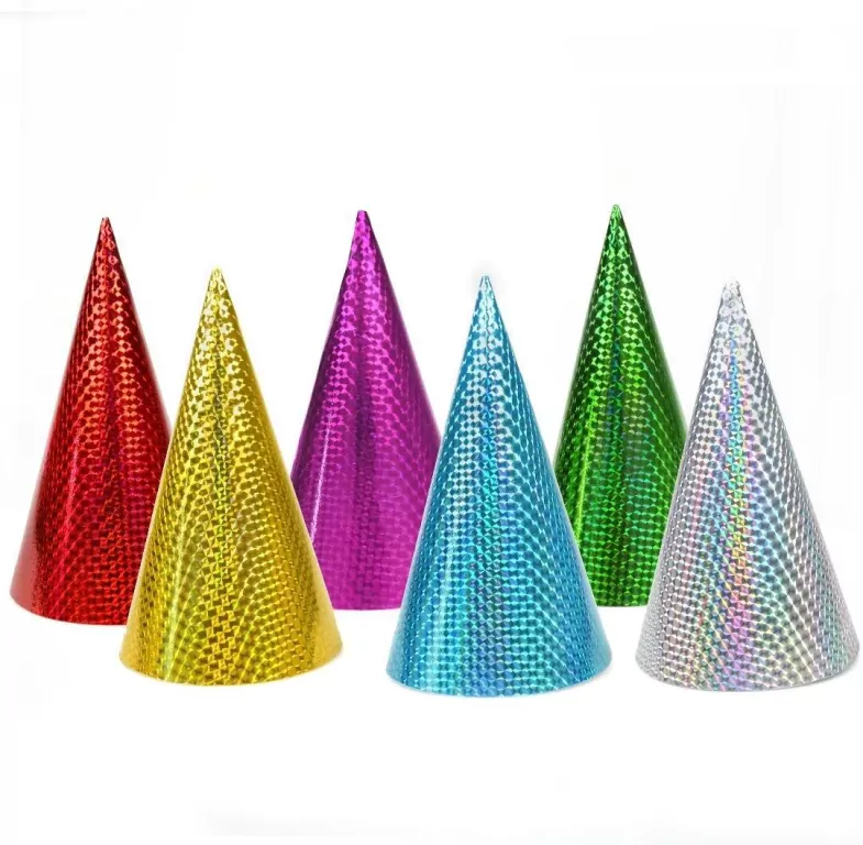 Czapeczka holograficzna 23cm MIX - tantis.pl