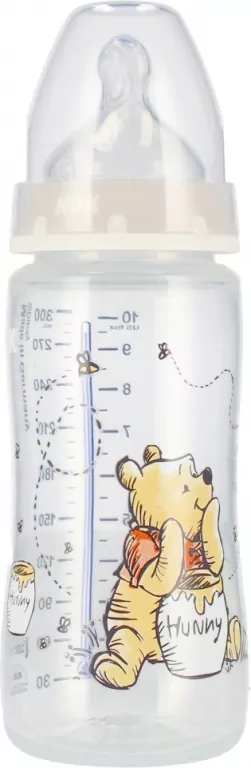NUK. First Choice. Butelka 300ml. 0-6 miesięcy. Kubuś Puchatek - tantis.pl